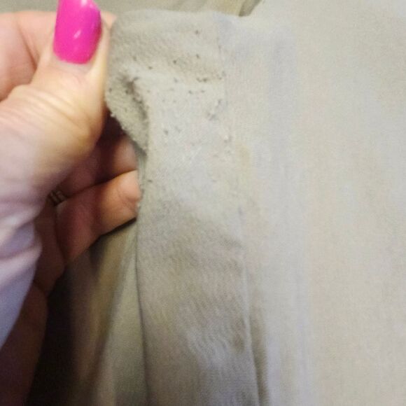 Chico's Tan Khaki Pull On Waist Tapered Leg Chino Pants, 10 - Picture 4 of 9